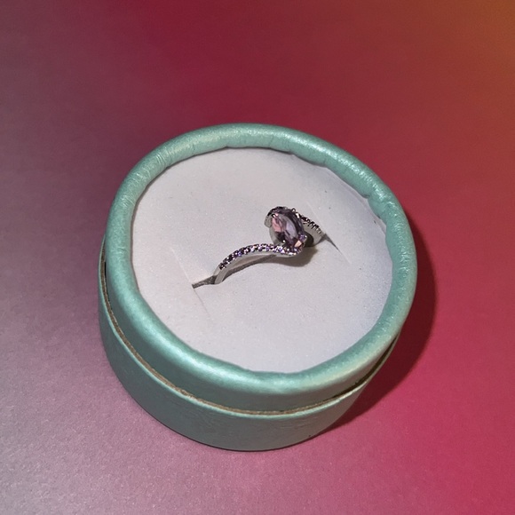 RBP 2151 Too Darling Lab Created light Amethyst size 8 - Picture 6 of 7